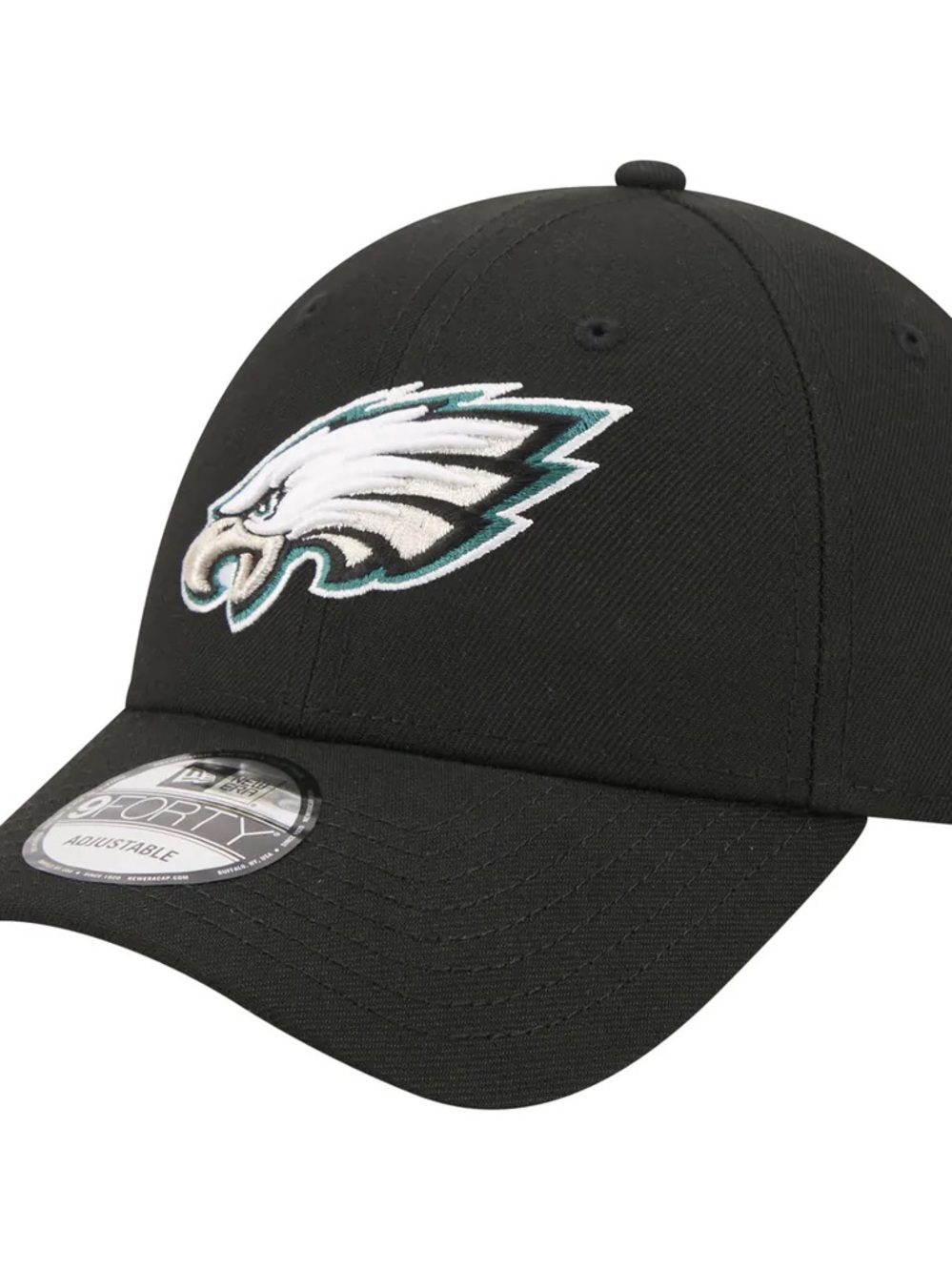 Women's Black Baseball Cap with Team Embroidered Logo